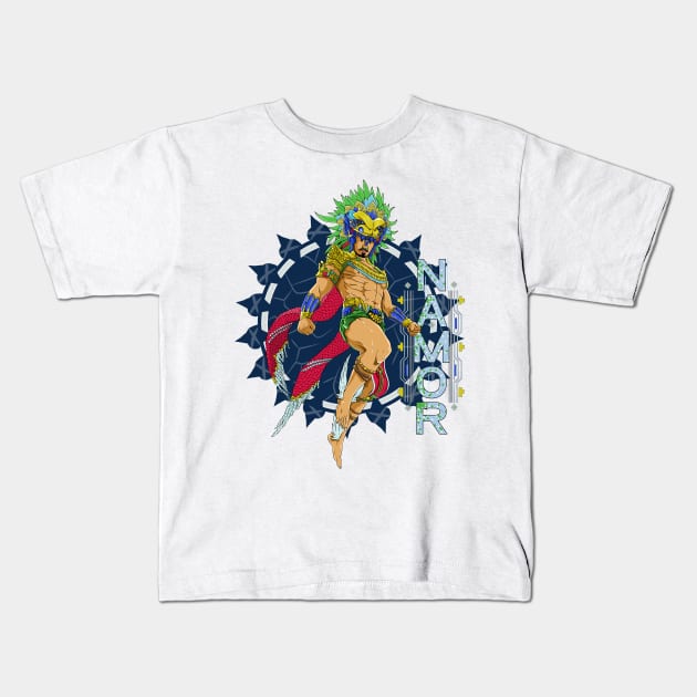 namor Kids T-Shirt by super villain